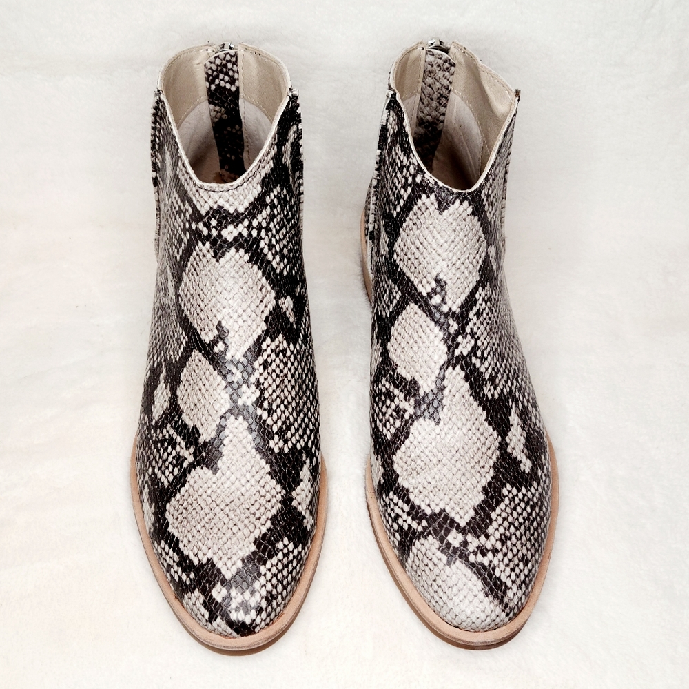 Snake Print Booties - Picture 2 of 9